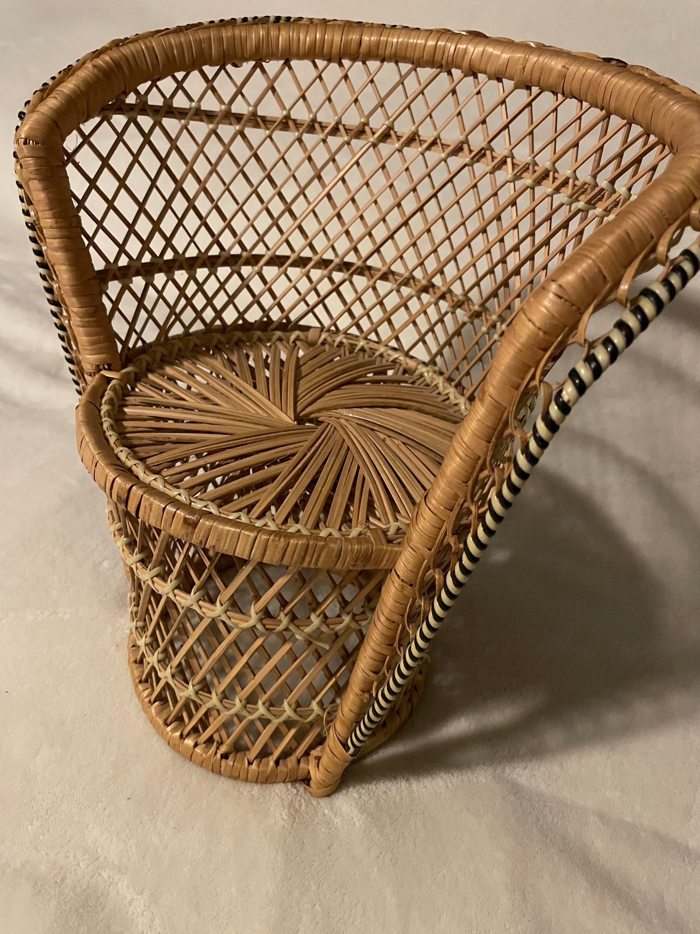 Vintage Mini Peacock Chair Etsy