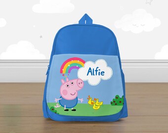 peppa pig personalised backpack
