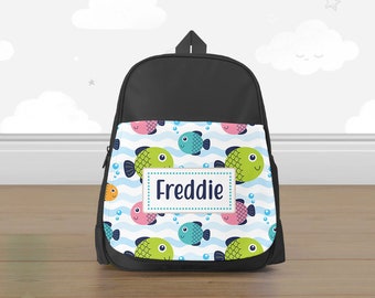 backpack with fish design