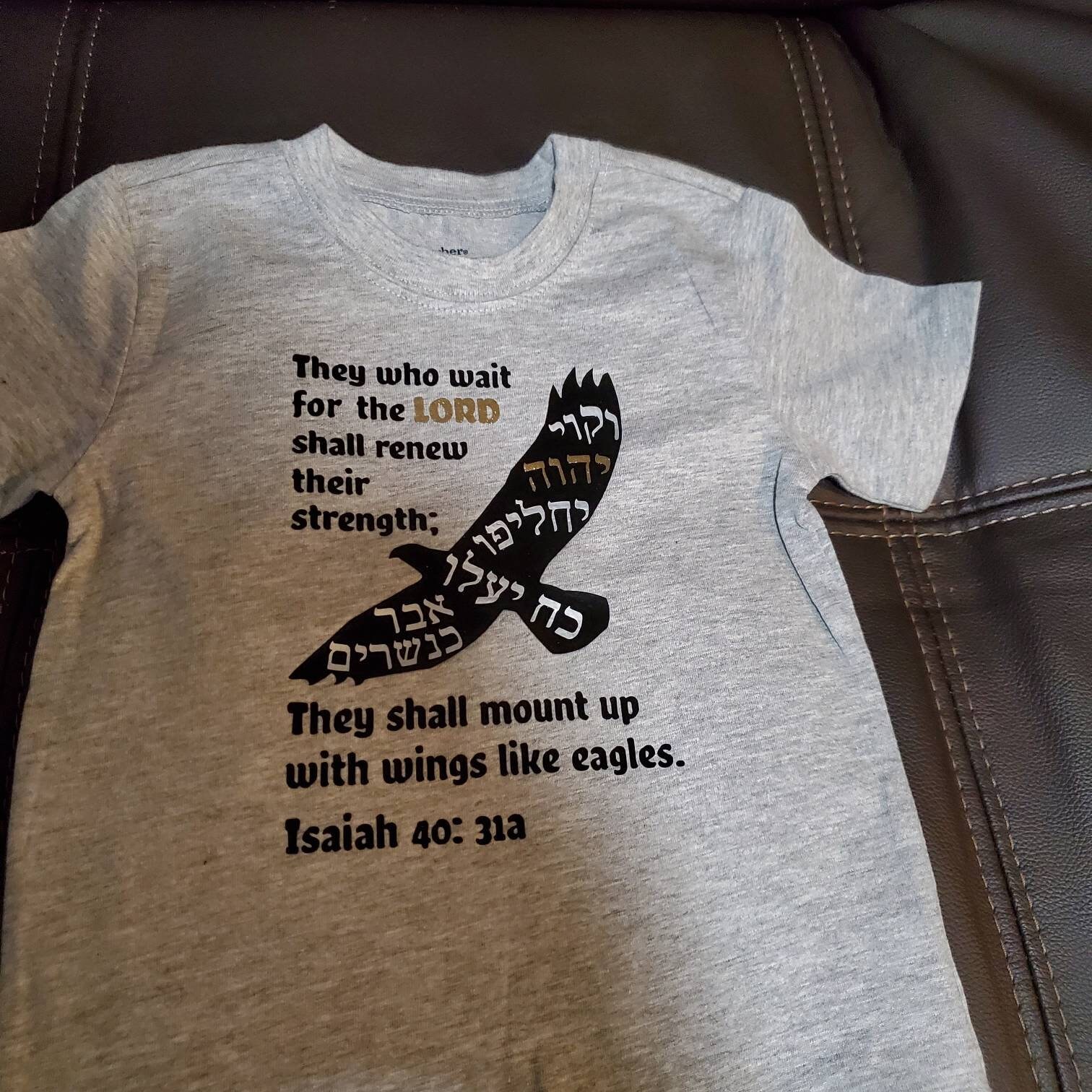 Hebrew Isaiah 4031 SVG Wings Like Eagles SVG Bible Verse SVG Etsy