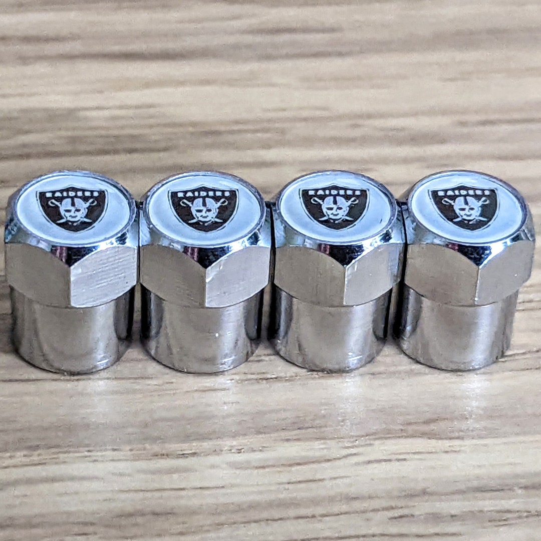 Metal Tire Valve Stem Caps Las Vegas Raiders NFL Etsy