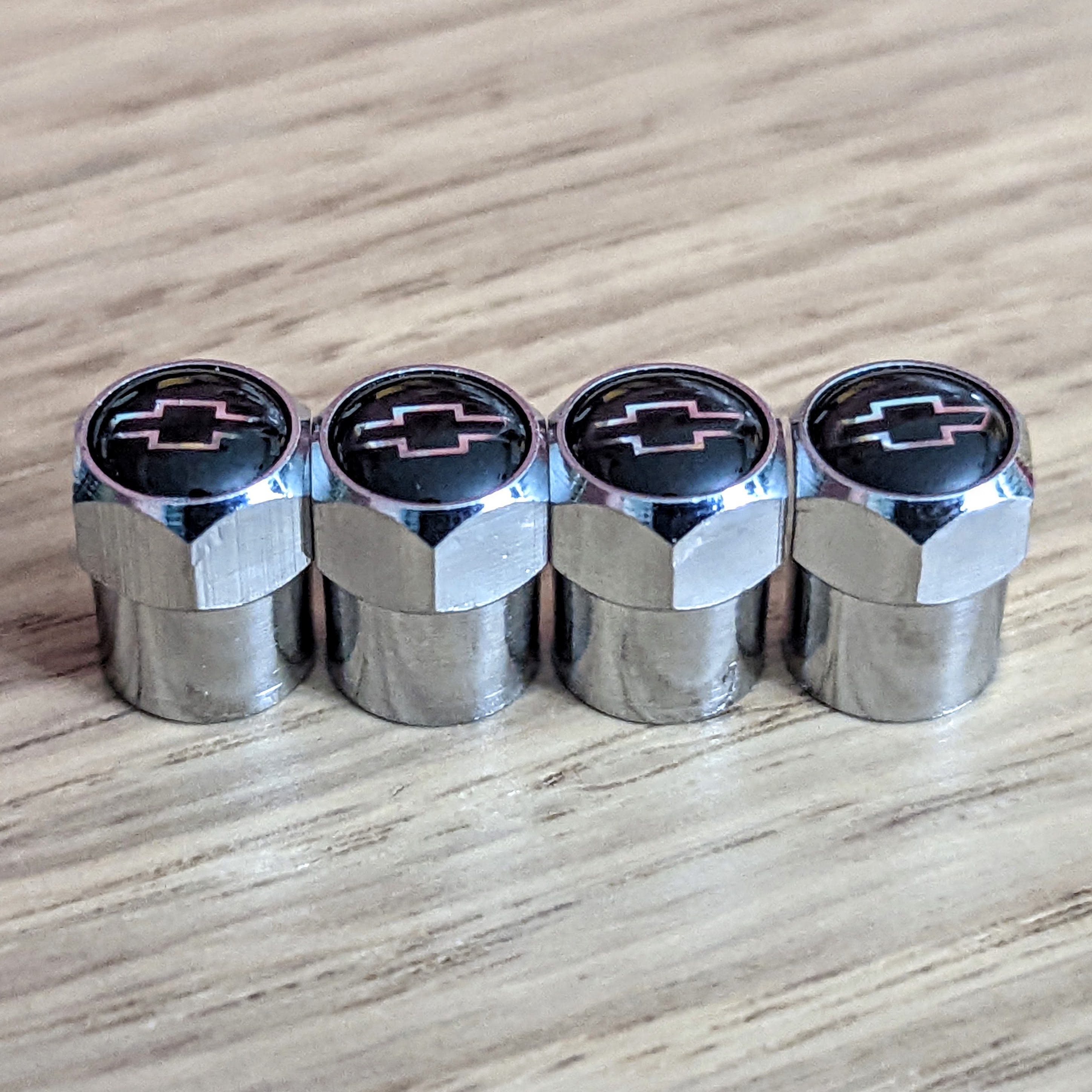 High quality Chrome Tire Valve Stem Caps Covers Chevrolet 4pcs Etsy