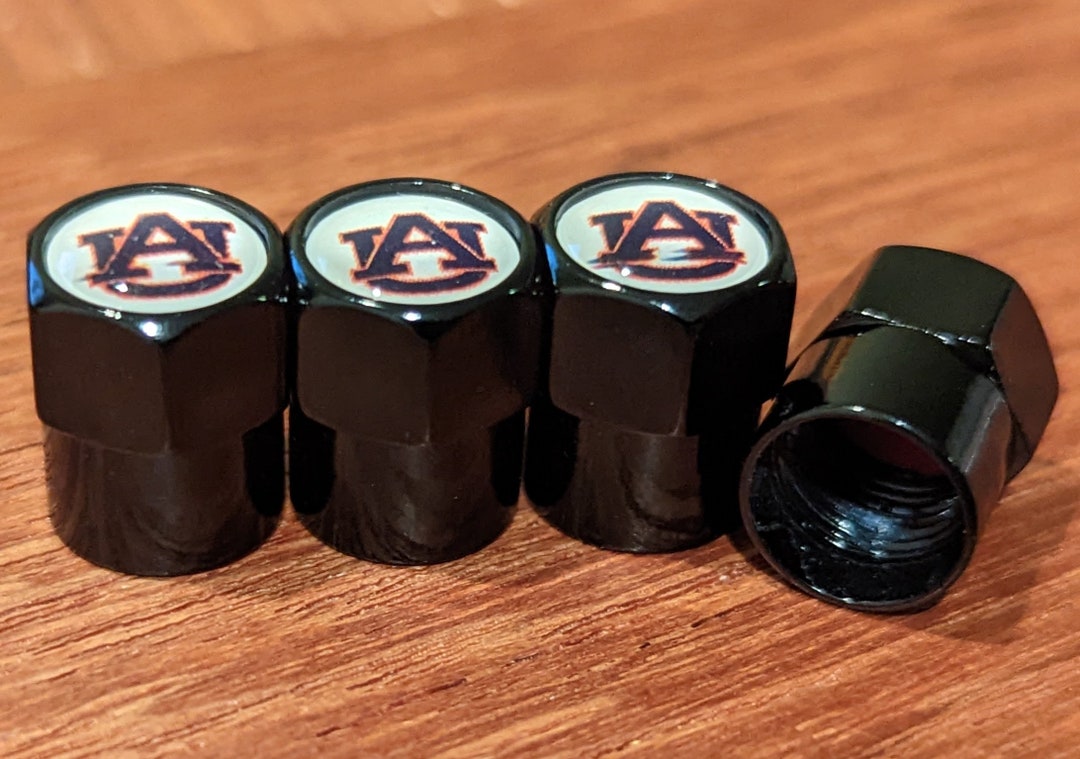 Metal Tire Valve Stem Caps Auburn Tigers 4pcs Etsy