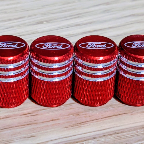 Tire Valve Stem Caps Covers Ford Aluminum 4pcs Highquality Etsy