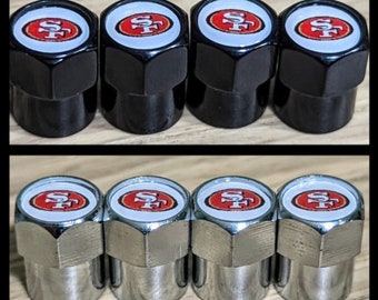 High-Quality Metal Tire Valve Stem Caps Covers San Francisco 49ers