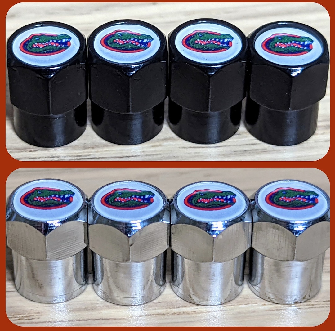 4pcs Metal Tire Valve Stem Caps Covers Florida Gators NCAA Etsy