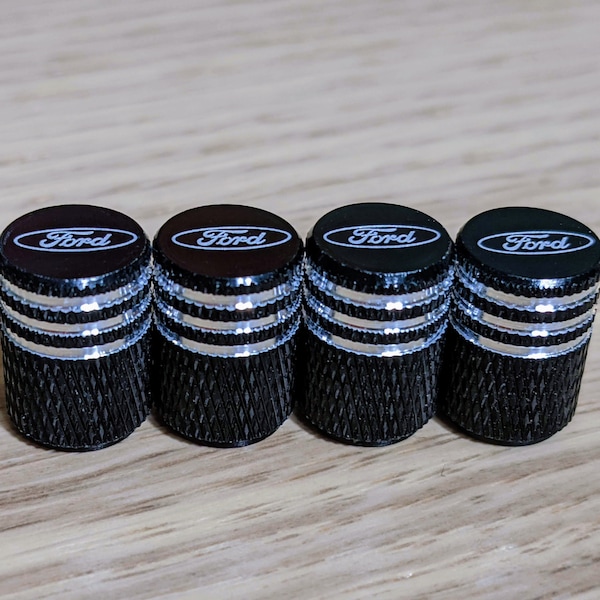 Tire Valve Stem Caps Covers Ford Aluminum 4pcs High-Quality