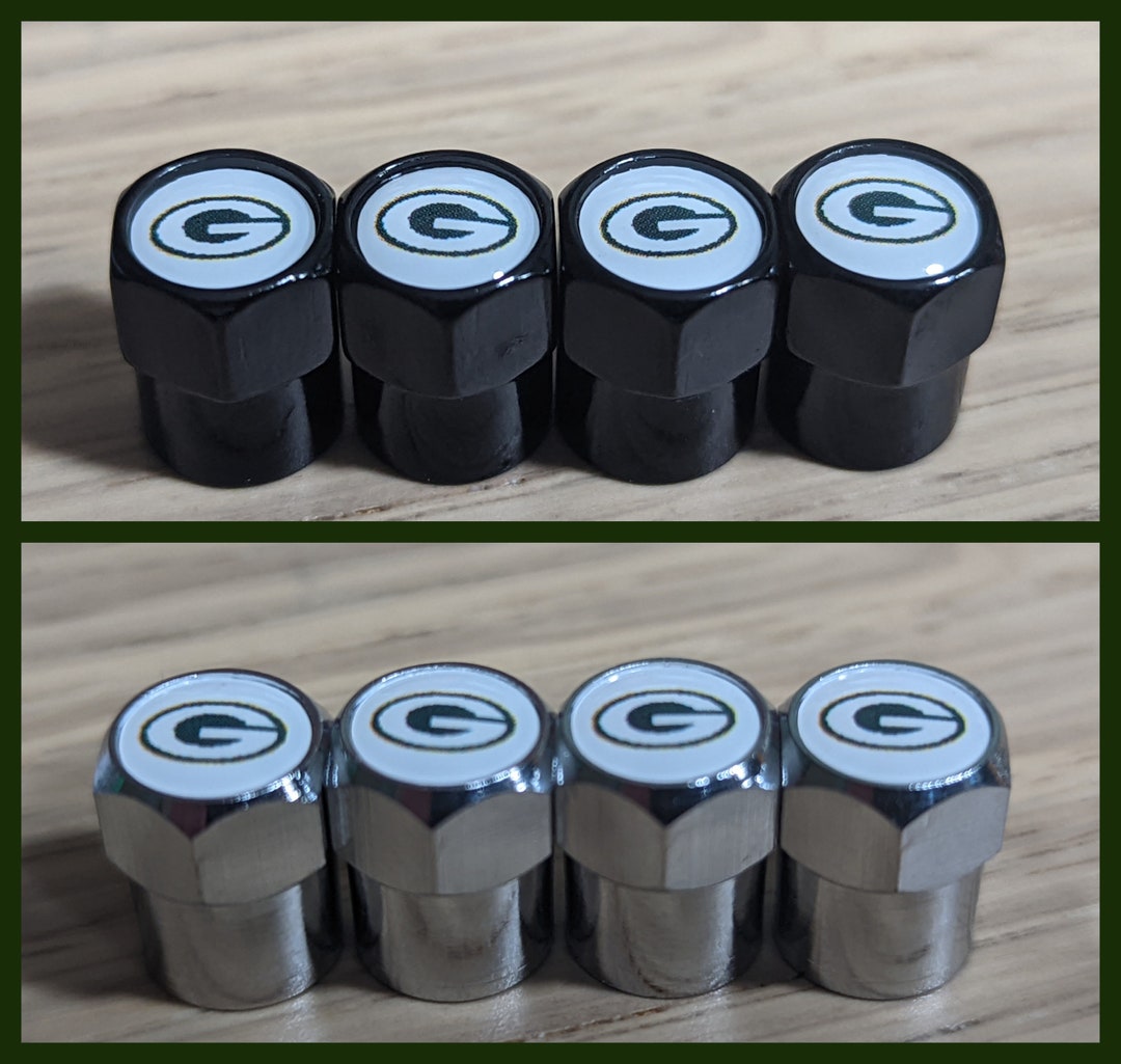 Highquality Metal Tire Valve Stem Caps Covers Green Bay Packers Etsy