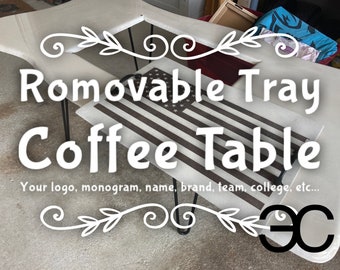 Removable Tray Coffee Table