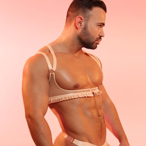 Men's Luxury Latex Henry Harness Handmade Lingerie image 1