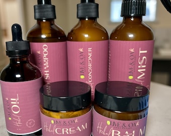 Herbal Hair - Bundle Rosemary & Peppermint Wash Day Kit + Moisturizer
