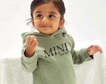 Baby Hoodie Mini | Baby Sweater Mini | personalized Baby Hoodie | Kids Hoodie Mini | matching Mama Hoodie and Papa Hoodie