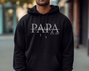 Papa Hoodie personnalisé | Sweat à capuche DAD personnalisé | Sweat à capuche papa | Sweat à capuche grand-père | Cadeaux pour la fête des pères | cadeau personnalisé