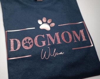 Maglietta per mamma di cane con nome del cane