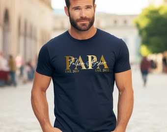 Papa Shirt | DAD Shirt | Opa Shirt | personalisiertes Papa T-Shirt | Vatertag Geschenk | Geschenk für ihn | personalisierte Geschenke