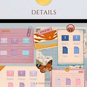 May include: A digital desktop screen with a pink and blue color scheme. The screen shows a variety of folders and documents with the text "BE YOU, BE TRUE" and "Soda Pop" on the screen.