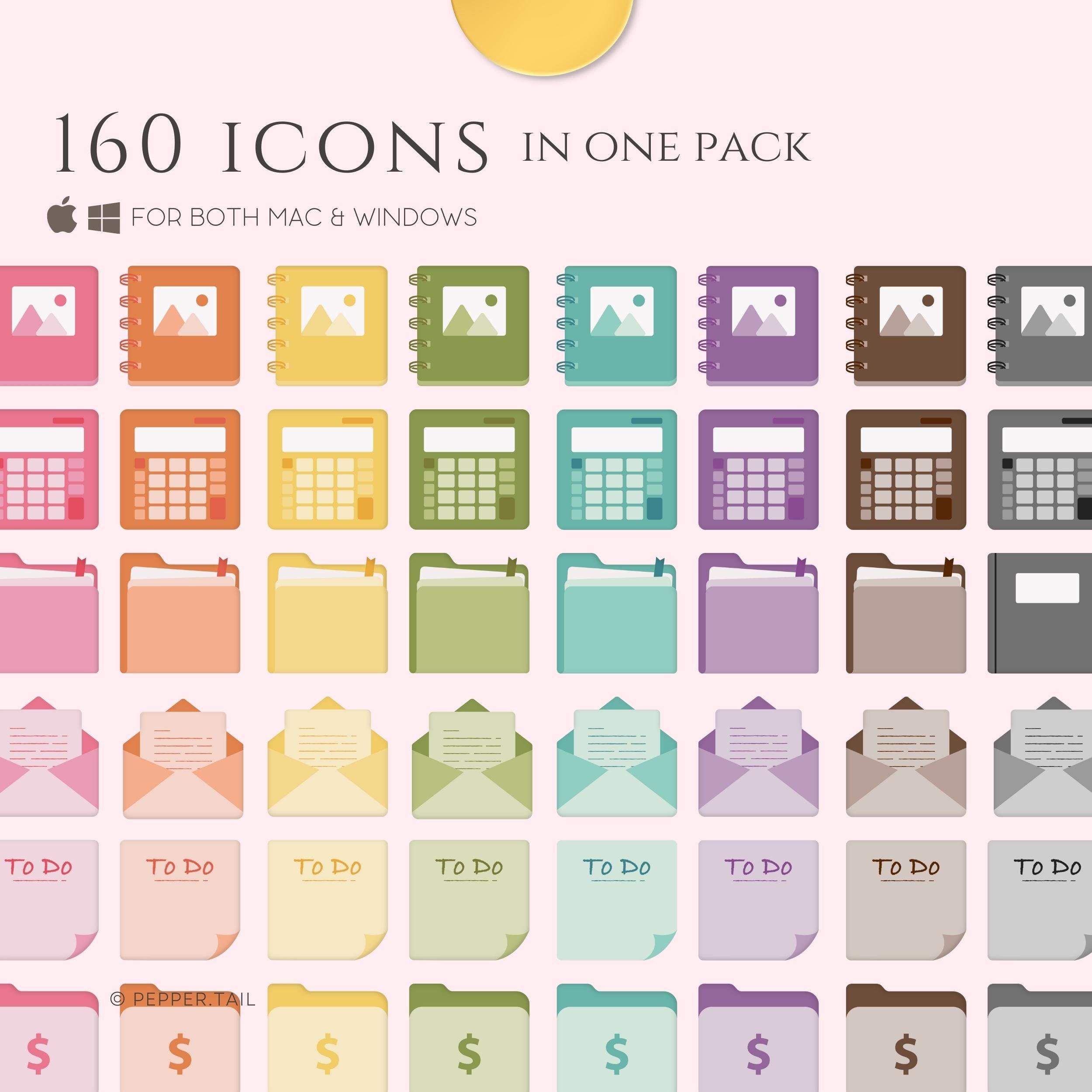 MacBook Folder Icons for Organizing Computer Icons & Digital Folders ...