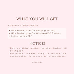 Neutral Desktop Folder Icons | Student Organizer (195 PNG & ICO) image 8