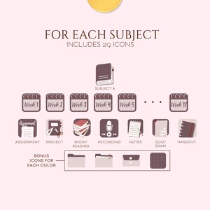 Neutral Desktop Folder Icons | Student Organizer (195 PNG & ICO) image 3