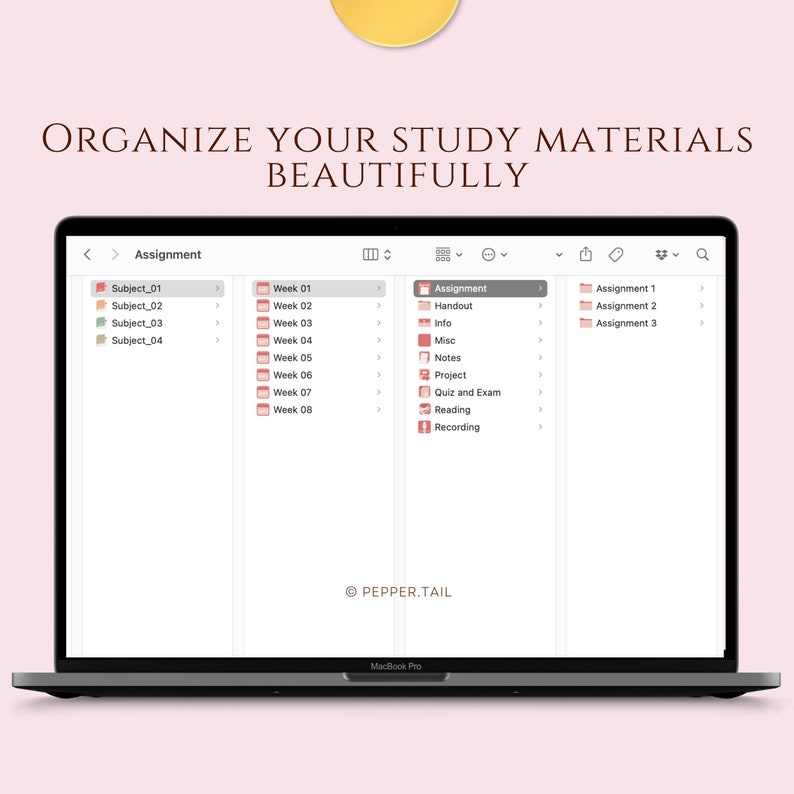 Neutral Desktop Folder Icons | Student Organizer (195 PNG & ICO) image 7