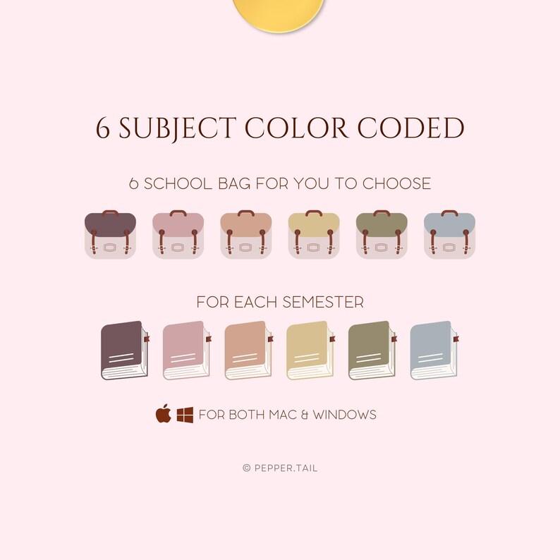 Neutral Desktop Folder Icons | Student Organizer (195 PNG & ICO) image 4