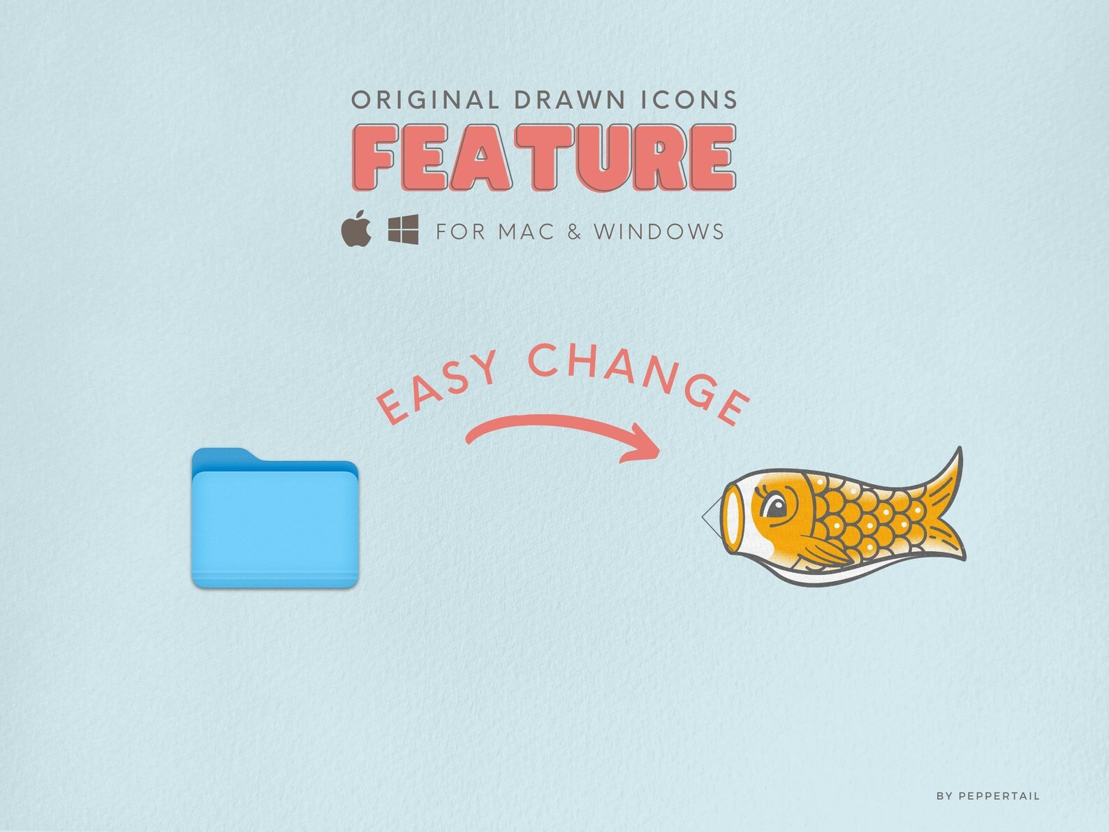 Koinobori Desktop Folder Iconsdesktop Wallpaper - Etsy