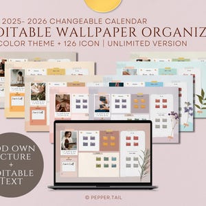 EDITIERBAR - 2025-2026 Desktop Organizer Wallpaper ｜ The Dreamer ｜ Desktop Wallpaper ｜ Macbook Wallpaper ｜ Mac Icons ｜ Dateiordner Icons Mac & Windows