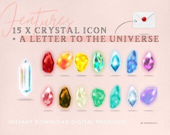 Ícones de Cristal para Área de Trabalho | Organizador de Papéis de Parede para Mac e Windows (Download Digital)