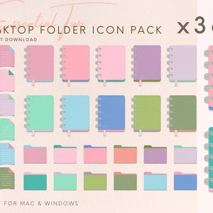 パステル デスクトップ ドキュメント アイコン｜デスクトップ フォルダー アイコン｜Mac フォルダー アイコン｜Mac ファイル フォルダー｜ファイル フォルダー アイコン｜Mac アイコン｜デスクトップ アイコン Mac+Windows