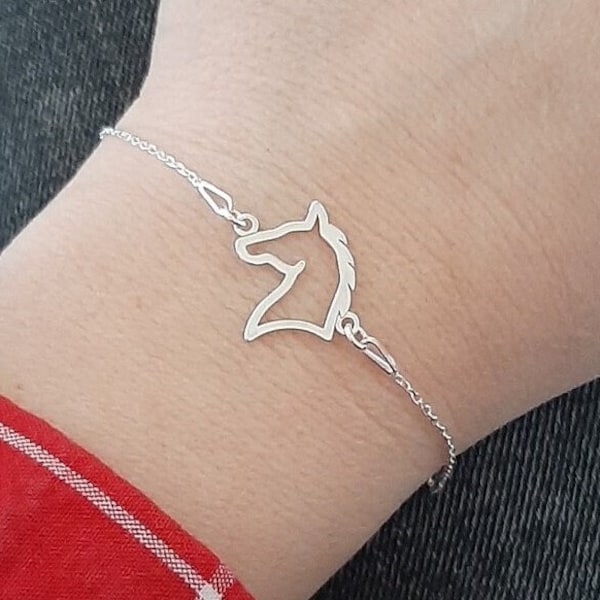 Bracelet cheval 925 Argent Sterling