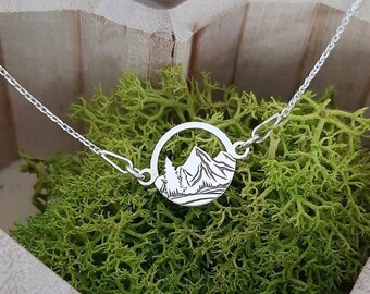 Mountains necklace 925 Sterling Silver