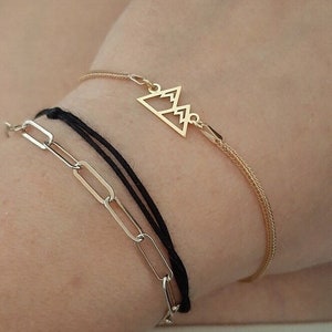 Guldarmband med berg 925 sterlingsilver
