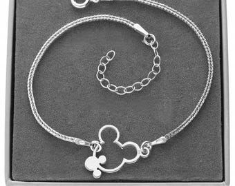 Mickey Mouse bracelet 925 Sterling Silver