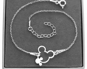 Mickey Mouse bracelet 925 Sterling Silver