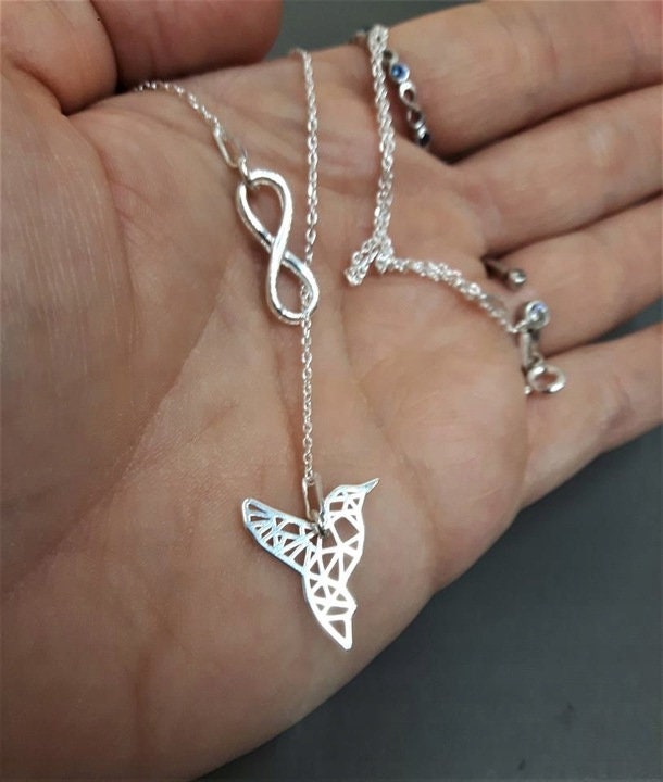 ONEFINITY Collana a forma di colomba in argento sterling 925, con ciondolo a forma di colomba, idea regalo per donna