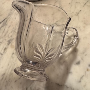 vintage glass creamer