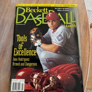 vintage beckett mlb magazine jan 1998