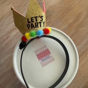 bithday light up headband crown new