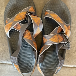 mens preowned chaco sandals