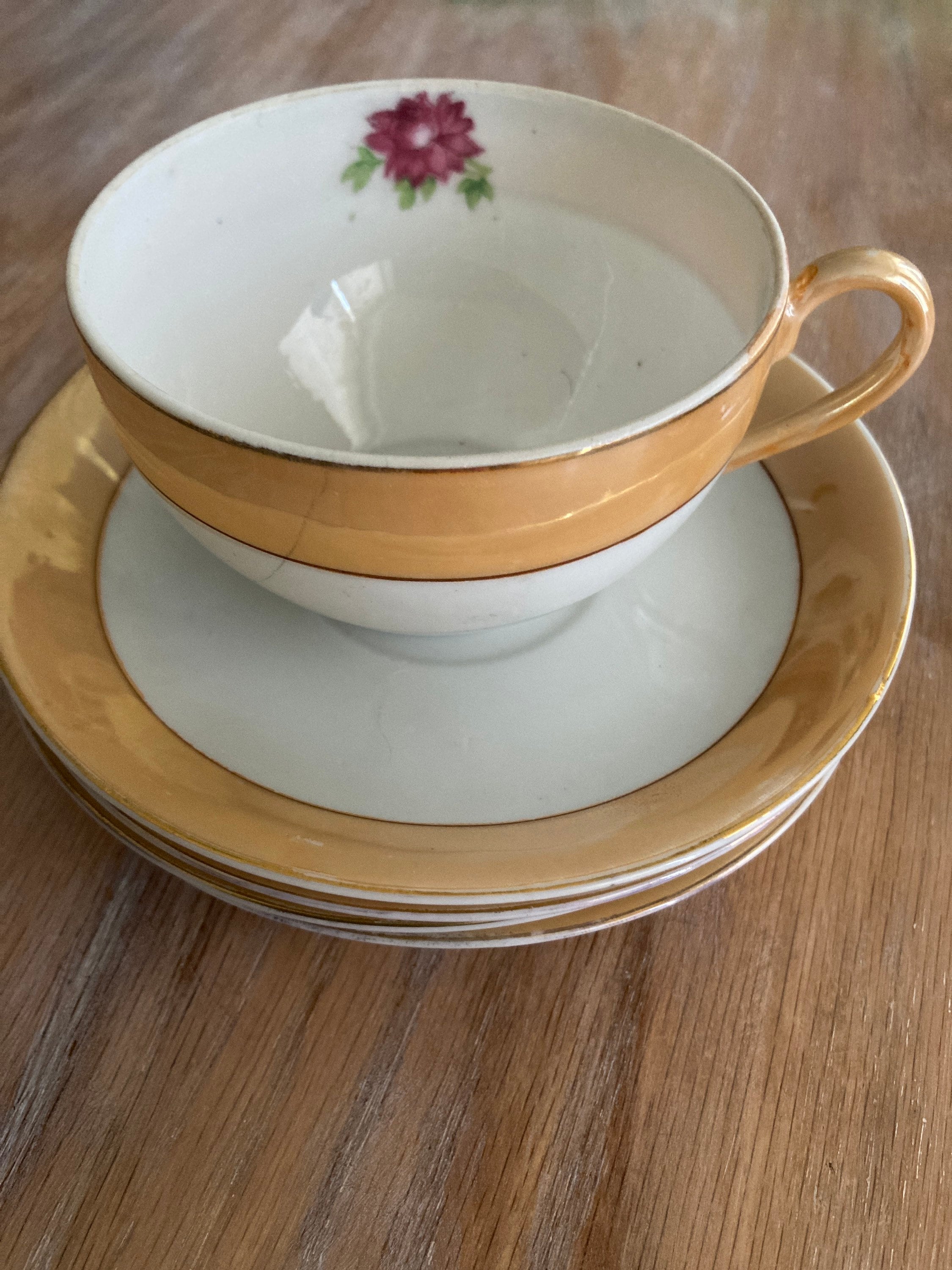 メイドインジャパンの、古いティーセット Antique Japan Made in Occupied Japan Tea Cup Set 4 - Etsy