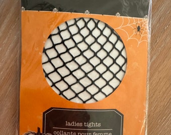 Meia-calça preta tamanho único para o Halloween