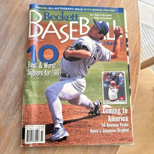 Vintage Beckett Baseball März 1998 Veröffentlichung