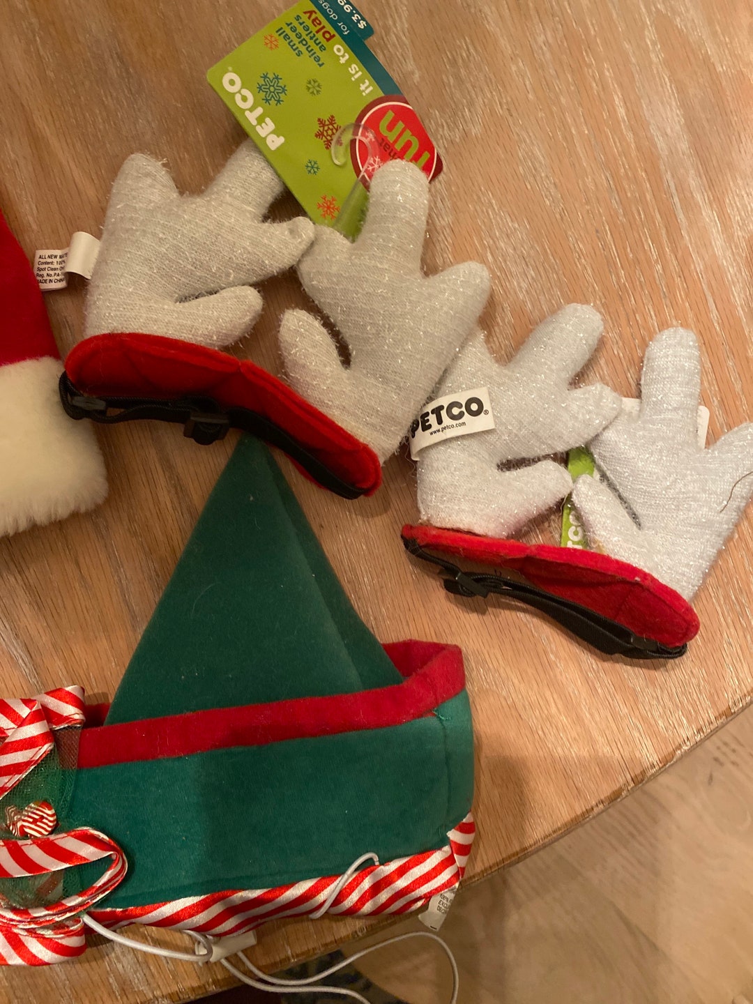 Dog Christmas Hats & Antlers Set Etsy