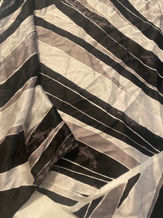 Halogen Silk Black Grey Scarf Etsy Canada