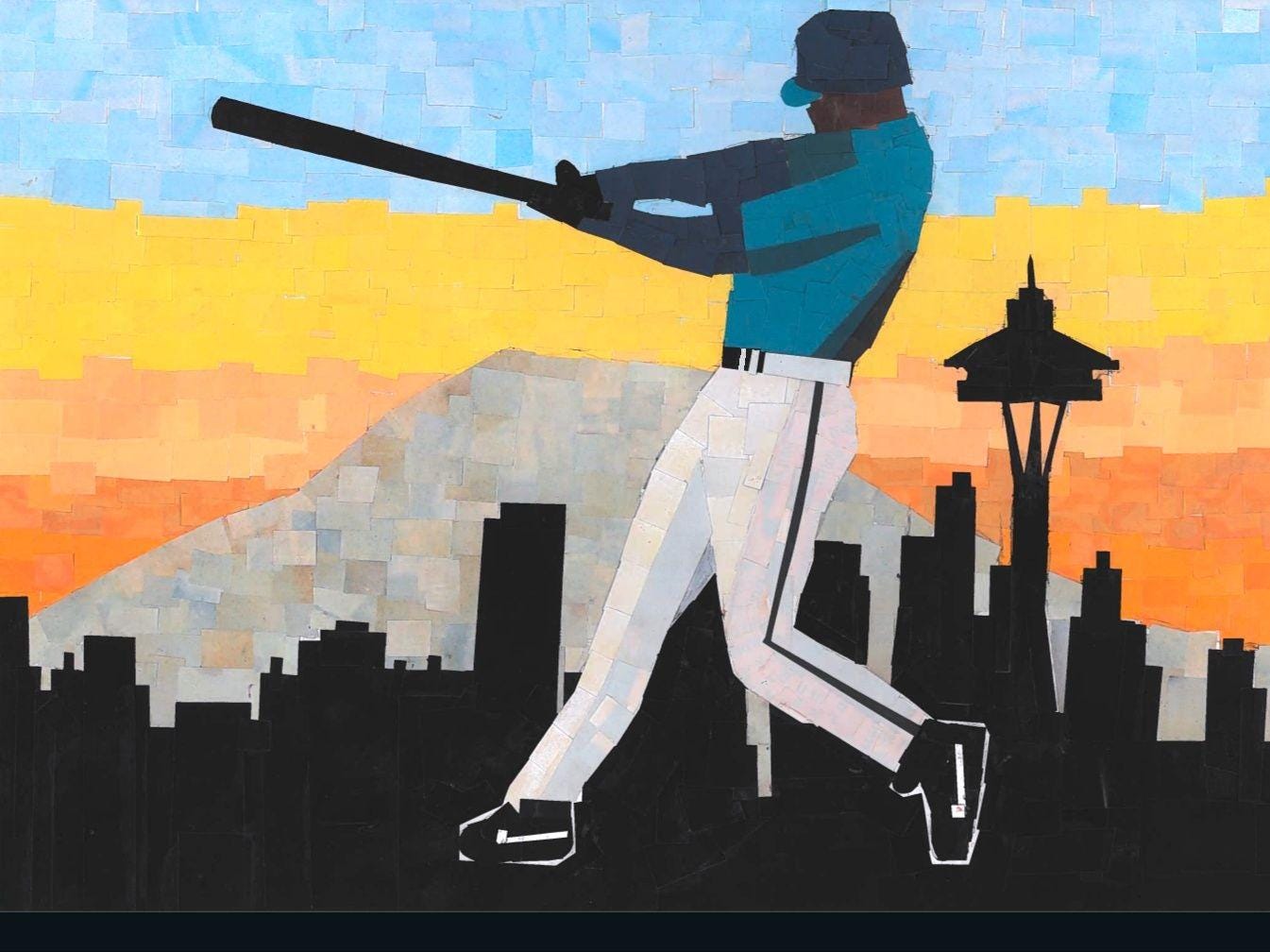 ケン・グリフィー・ジュニア モザイクアートプリント 11x14 - Etsy 日本