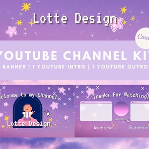 Digital Youtube Branding Kit Custom Animated Youtube Intro And Outro Youtube Banner Channel Kit Aesthetic Intro Template Canva Editable Art Collectibles Carspotpanama Com