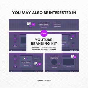 Dark Pixel Computer Youtube Branding Kit