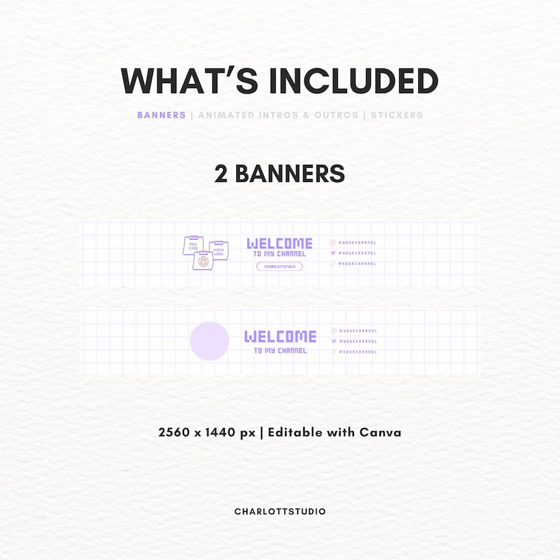 Pixel Computer Youtube Banners