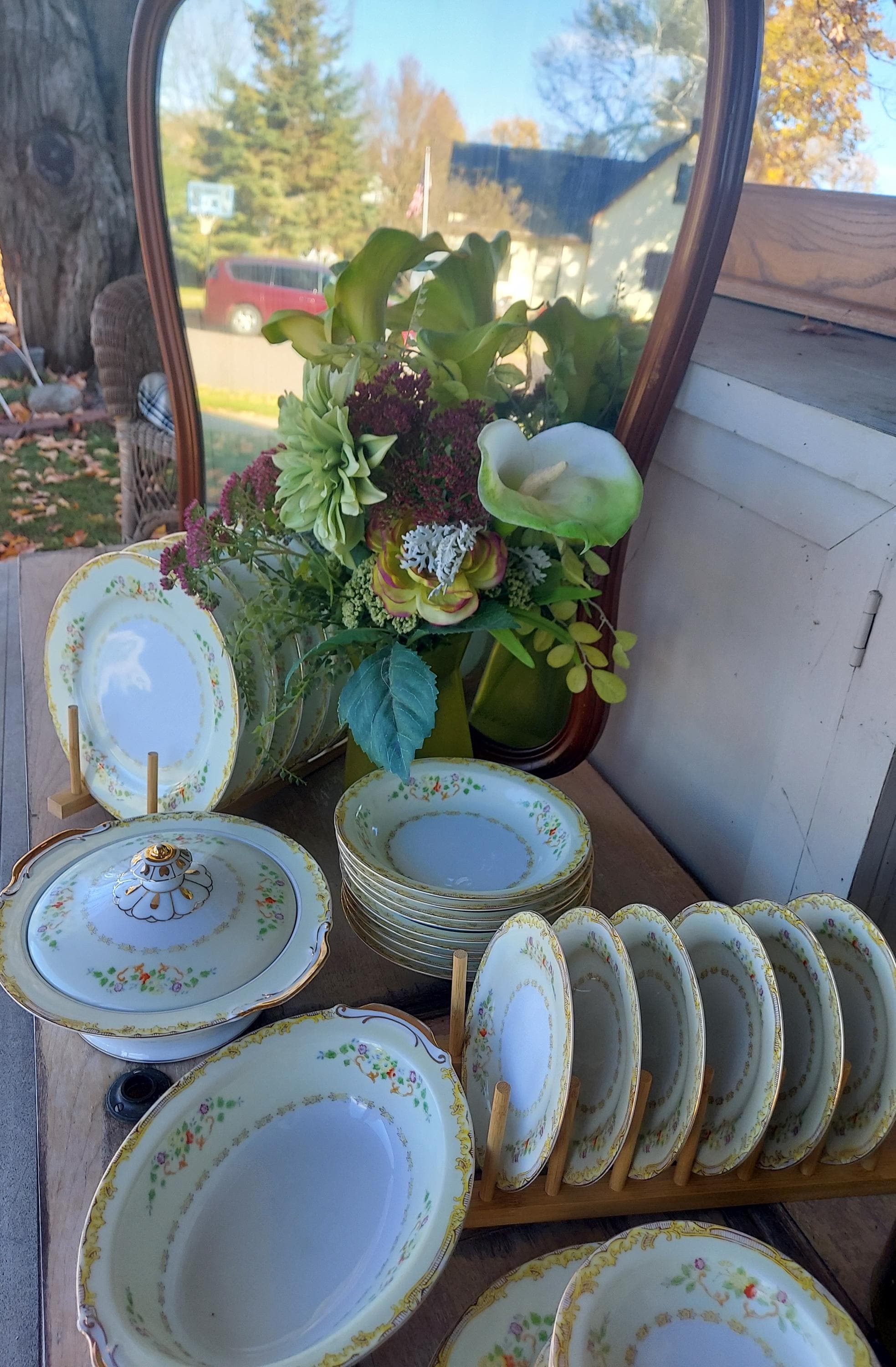 World War II Era, 1940's Dinnerware, Empress Noritake China Set