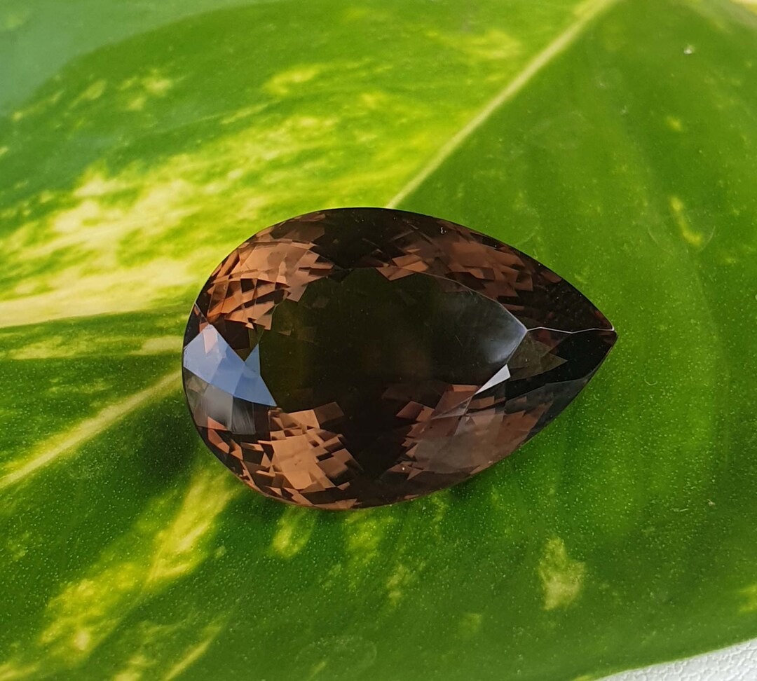 Smoky Quartz Natural Smoky Quartz Cut Stone Pear Shape Etsy